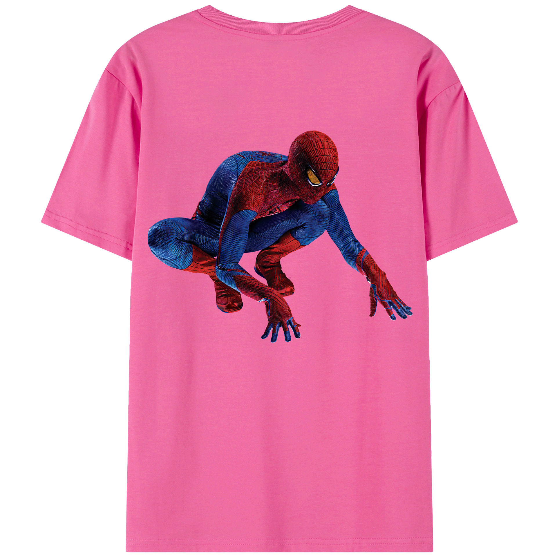（画像用） Spider Man スパイダーマン レディース半袖Tシャツ(バックプリント)